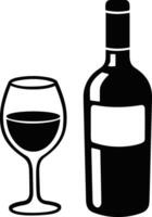 Bottle drink icon symbol vector image. Illustration of the drink water bottle glass design image