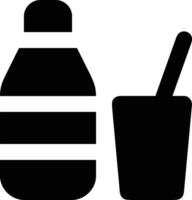 Bottle drink icon symbol vector image. Illustration of the drink water bottle glass design image