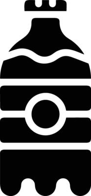 Bottle drink icon symbol vector image. Illustration of the drink water bottle glass design image