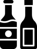 Bottle drink icon symbol vector image. Illustration of the drink water bottle glass design image