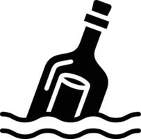 Bottle drink icon symbol vector image. Illustration of the drink water bottle glass design image