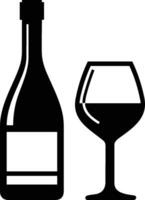 Bottle drink icon symbol vector image. Illustration of the drink water bottle glass design image