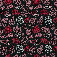 San Valentine's Day. Love. Celebration. Seamless pattern for fabric, wrapping, textile, wallpaper, apparel. Vector. vector