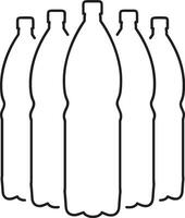 Bottle drink icon symbol vector image. Illustration of the drink water bottle glass design image