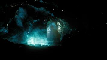 The polar arctic Northern ice cave in Norway video