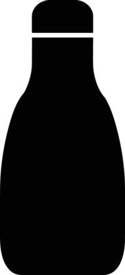 Bottle drink icon symbol vector image. Illustration of the drink water bottle glass design image
