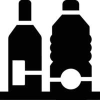 Bottle drink icon symbol vector image. Illustration of the drink water bottle glass design image