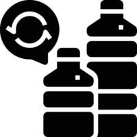 Bottle drink icon symbol vector image. Illustration of the drink water bottle glass design image