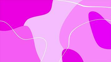 Pink abstract shapes wavy pattern minimal background, minimal design background video