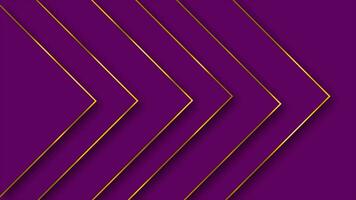 Abstract triangle shapes with golden stripes, golden lines Luxury background video