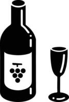 Bottle drink icon symbol vector image. Illustration of the drink water bottle glass design image