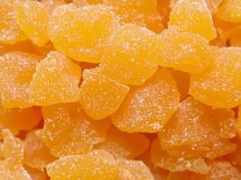 sweet and orange jelly candies photo