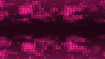 3d curve glowing Magenta red spherical ball futuristic background video