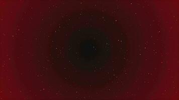 Simple Red particles rotating over dark minimal particles background video