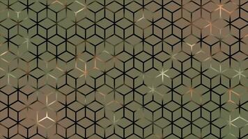 Futuristic colourful sci-fi technology background with hexagonal pattern video