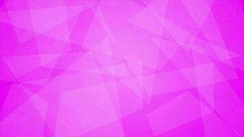 Pink color low poly geometrical shapes minimal background, butter paper textured background video