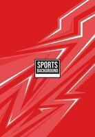 Sports red background for jersey design vector