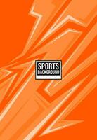 Sports orange background for jersey design vector