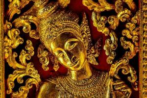 golden buddha in thailand photo