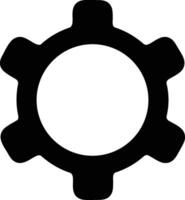 Gear setting symbol icon vector image. Illustration of the industrial wheel mechine mechanism design image