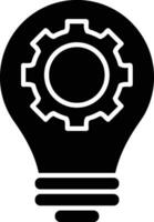 Gear setting symbol icon vector image. Illustration of the industrial wheel mechine mechanism design image