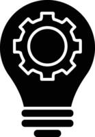 Gear setting symbol icon vector image. Illustration of the industrial wheel mechine mechanism design image