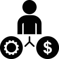 Gear setting symbol icon vector image. Illustration of the industrial wheel mechine mechanism design image