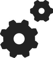 Gear setting symbol icon vector image. Illustration of the industrial wheel mechine mechanism design image