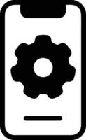 Gear setting symbol icon vector image. Illustration of the industrial wheel mechine mechanism design image