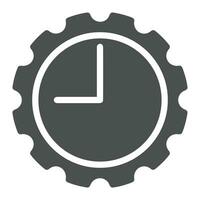 Gear setting symbol icon vector image. Illustration of the industrial wheel mechine mechanism design image