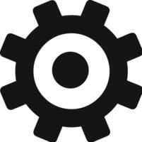 Gear setting symbol icon vector image. Illustration of the industrial wheel mechine mechanism design image