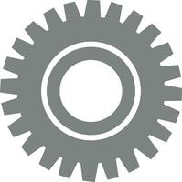 Gear setting symbol icon vector image. Illustration of the industrial wheel mechine mechanism design image