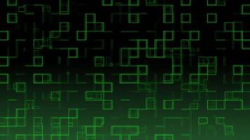 green and black abstract background with squares video