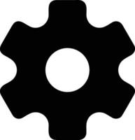 Gear setting symbol icon vector image. Illustration of the industrial wheel mechine mechanism design image