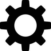 Gear setting symbol icon vector image. Illustration of the industrial wheel mechine mechanism design image