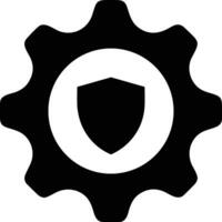 Gear setting symbol icon vector image. Illustration of the industrial wheel mechine mechanism design image