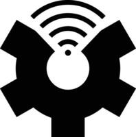 Gear setting symbol icon vector image. Illustration of the industrial wheel mechine mechanism design image