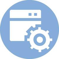 Gear setting symbol icon vector image. Illustration of the industrial wheel mechine mechanism design image