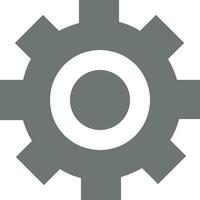 Gear setting symbol icon vector image. Illustration of the industrial wheel mechine mechanism design image