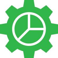 Gear setting symbol icon vector image. Illustration of the industrial wheel mechine mechanism design image