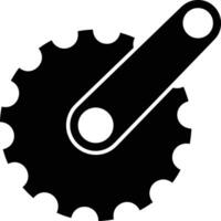 Gear setting symbol icon vector image. Illustration of the industrial wheel mechine mechanism design image