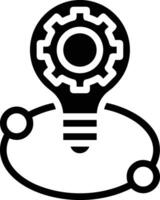 Gear setting symbol icon vector image. Illustration of the industrial wheel mechine mechanism design image