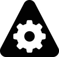 Gear setting symbol icon vector image. Illustration of the industrial wheel mechine mechanism design image