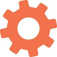 Gear setting symbol icon vector image. Illustration of the industrial wheel mechine mechanism design image