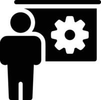 Gear setting symbol icon vector image. Illustration of the industrial wheel mechine mechanism design image