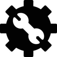 Gear setting symbol icon vector image. Illustration of the industrial wheel mechine mechanism design image