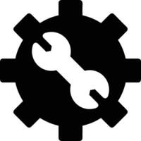 Gear setting symbol icon vector image. Illustration of the industrial wheel mechine mechanism design image