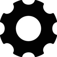 Gear setting symbol icon vector image. Illustration of the industrial wheel mechine mechanism design image