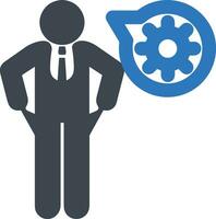 Gear setting symbol icon vector image. Illustration of the industrial wheel mechine mechanism design image