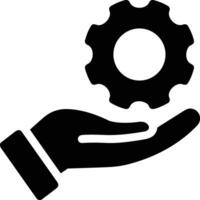 Gear setting symbol icon vector image. Illustration of the industrial wheel mechine mechanism design image